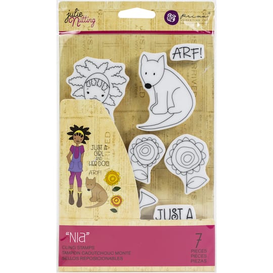 Prima&#xAE; Julie Nutting Nia Mixed Media Cling Rubber Stamp Set